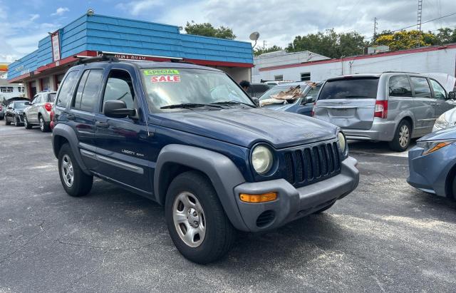 JEEP LIBERTY SP 2003 blue  gas 1J4GL48K03W552032 photo #1