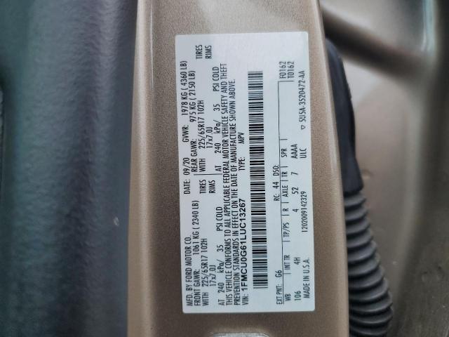 2020 FORD ESCAPE SE 1FMCU0G61LUC13267