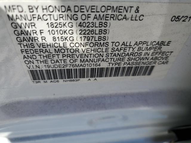 2021 ACURA ILX PREMIU 19UDE2F76MA010164