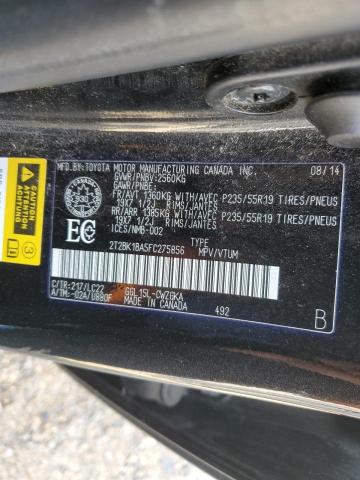 2015 LEXUS RX 350 BAS 2T2BK1BA5FC275856