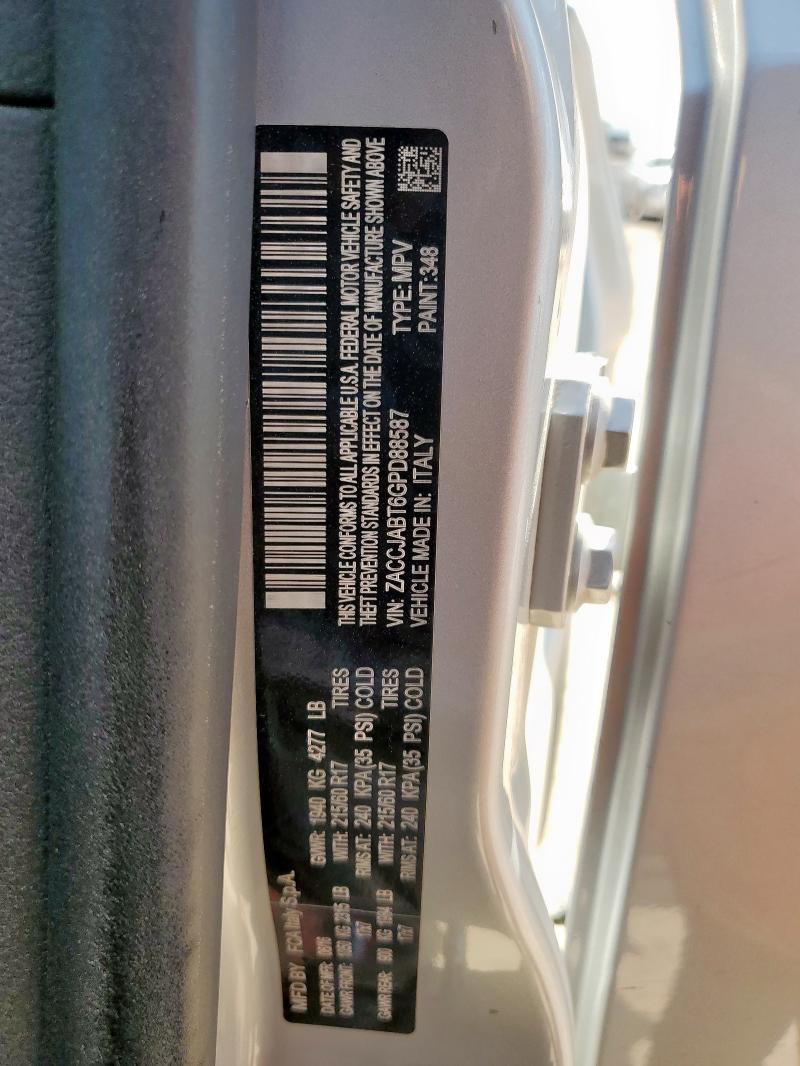 2016 JEEP RENEGADE L ZACCJABT6GPD88587