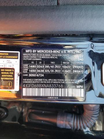 2022 MERCEDES-BENZ GLE COUPE 4JGFD6BBXNA833768