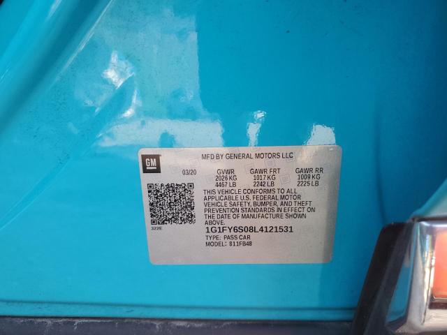 2020 CHEVROLET BOLT EV LT 1G1FY6S08L4121531