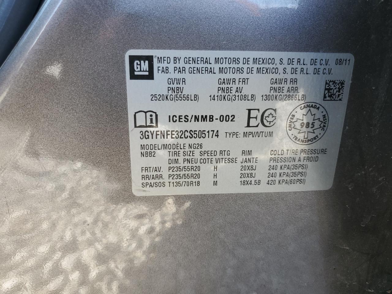 CADILLAC SRX PREMIUM COLLECTION