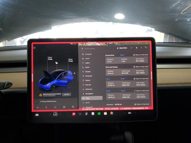 2023 TESLA MODEL 3 5YJ3E1EA4PF487429