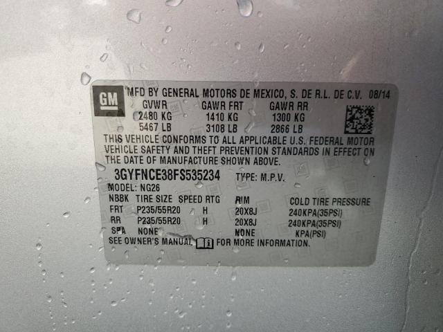 2015 CADILLAC SRX PERFOR 3GYFNCE38FS535234