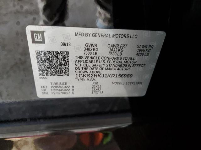 2019 GMC YUKON XL D 1GKS2HKJ1KR156980
