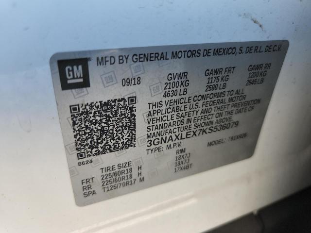 2019 CHEVROLET EQUINOX LT #3291416157
