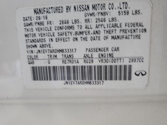 2017 INFINITI Q50 PREMIUM JN1EV7AR0HM833317