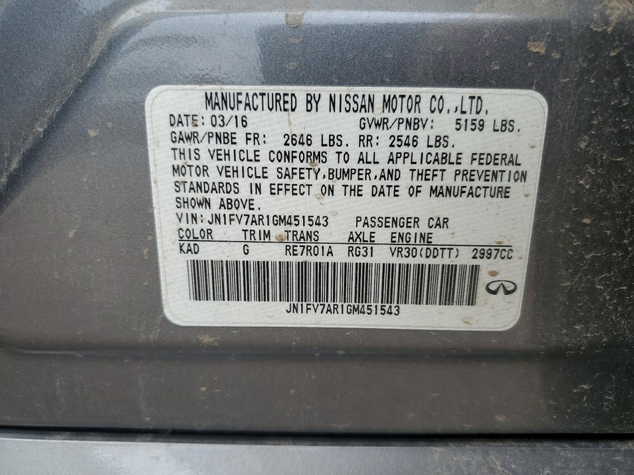 INFINITI Q50 RED SPORT 400