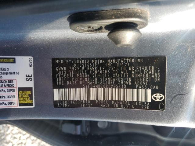 2024 TOYOTA COROLLA LE 5YFB4MDE0RP225418