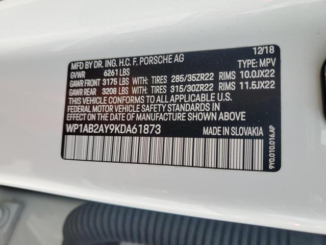 2019 PORSCHE CAYENNE S WP1AB2AY9KDA61873