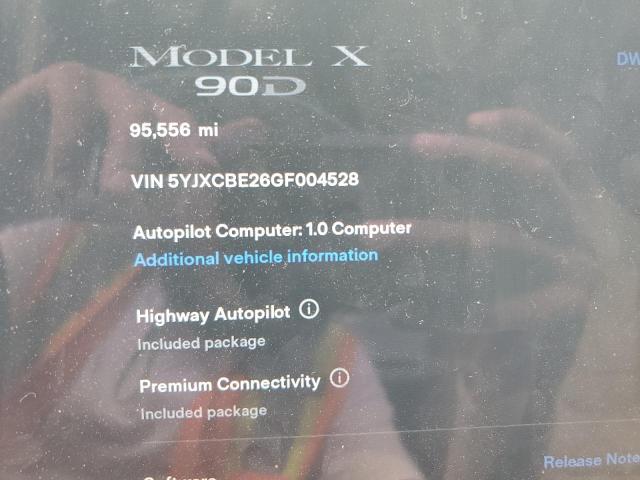 2016 TESLA MODEL X 5YJXCBE26GF004528