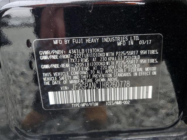 2017 SUBARU CROSSTREK JF2GPANC1H8260778