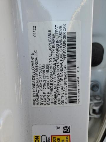 2022 HONDA ACCORD SPO - 1HGCV1F37NA017046