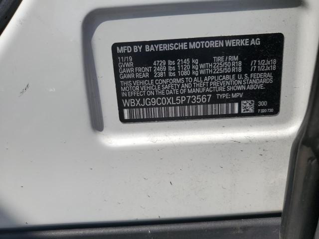 2020 BMW X1 XDRIVE2 WBXJG9C0XL5P73567