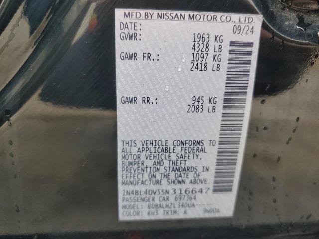 2025 NISSAN ALTIMA SV - 1N4BL4DV5SN316647