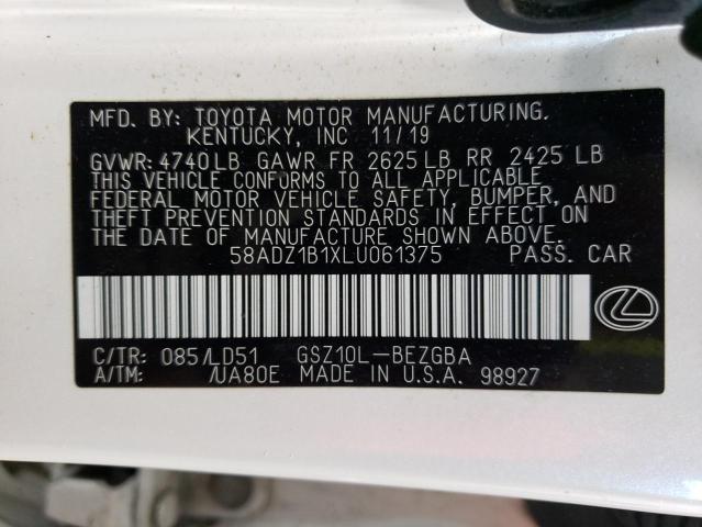 2020 LEXUS ES 350 58ADZ1B1XLU061375