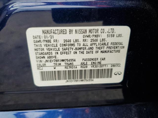 2021 INFINITI Q50 LUXE JN1EV7BR1MM754554