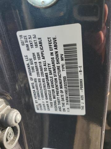 2018 HONDA CR-V TOURI 7FARW1H92JE022555