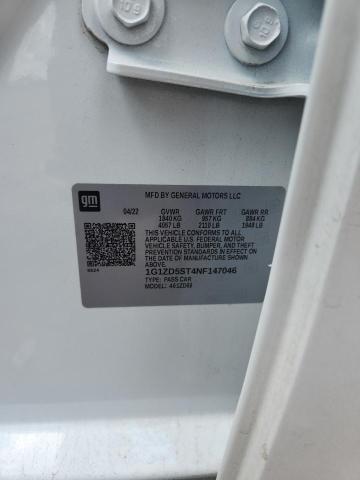 2022 CHEVROLET MALIBU LT - 1G1ZD5ST4NF147046