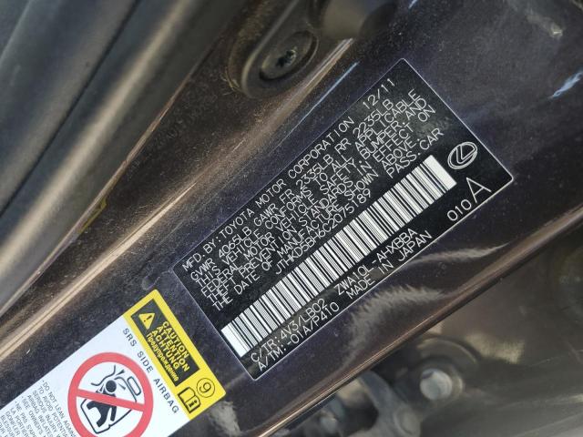 2012 LEXUS CT 200 - JTHKD5BH6C2075189