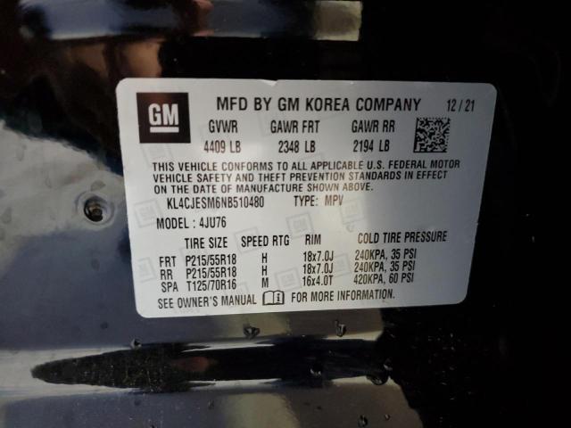 2022 BUICK ENCORE PRE KL4CJESM6NB510480