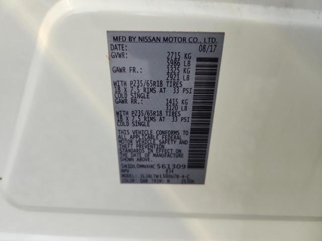 2017 INFINITI QX60 - 5N1DL0MNXHC561309