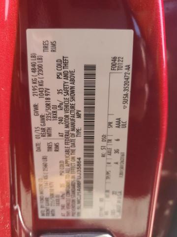 2015 LINCOLN MKC 5LMCJ1A98FUJ35864