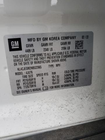 2022 BUICK ENCORE PRE KL4CJESM2NB522965