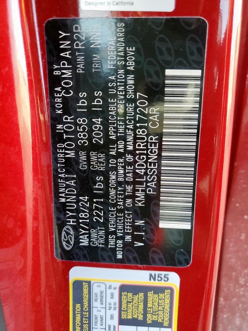 2024 HYUNDAI ELANTRA SE KMHLL4DG1RU817207