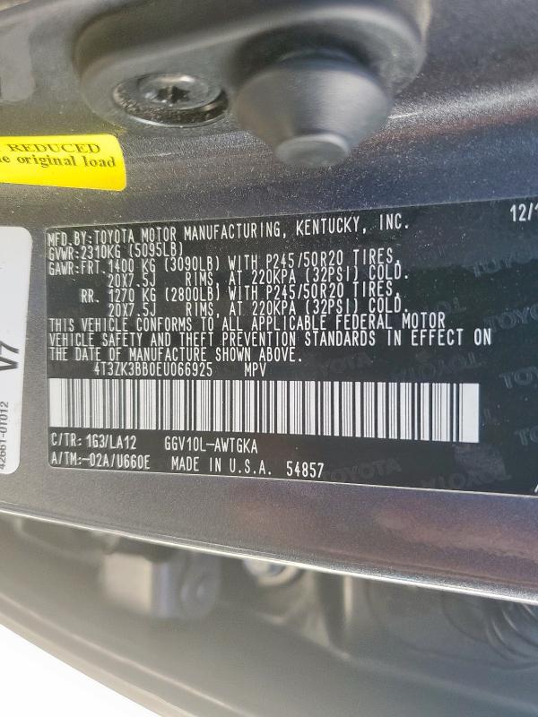 2014 TOYOTA VENZA LE - 4T3ZK3BB0EU066925