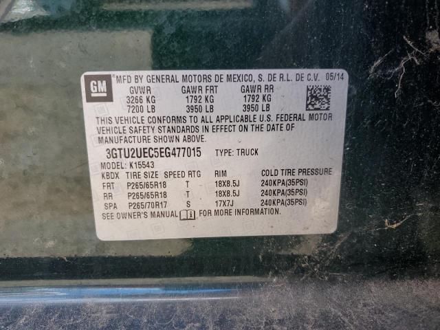 2014 GMC SIERRA K1500 SLE - 3GTU2UEC5EG477015