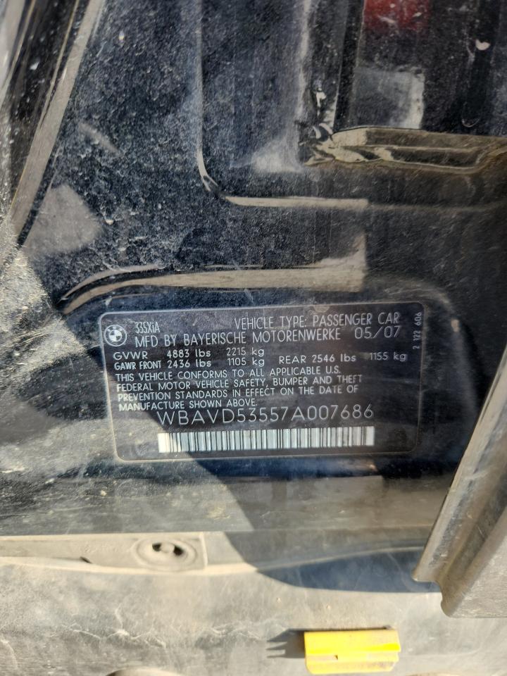 Lot #3234311036 2007 BMW 335 XI