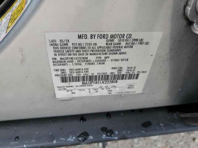 2018 FORD ECOSPORT S - MAJ3P1RE1JC222808