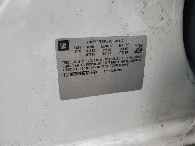 2016 CHEVROLET CRUZE LS - 1G1BC5SM4G7267424