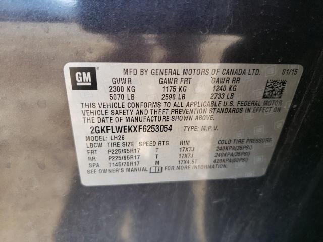 2015 GMC TERRAIN SL 2GKFLWEKXF6253054