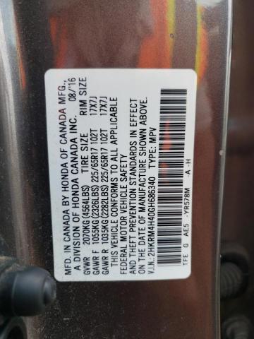 2016 HONDA CR-V SE 2HKRM4H40GH686340