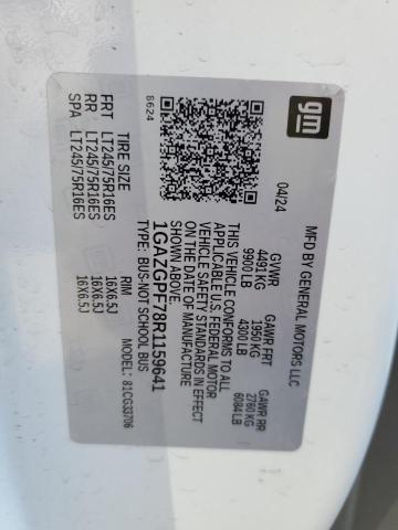 2024 CHEVROLET EXPRESS G3 1GAZGPF78R1159641