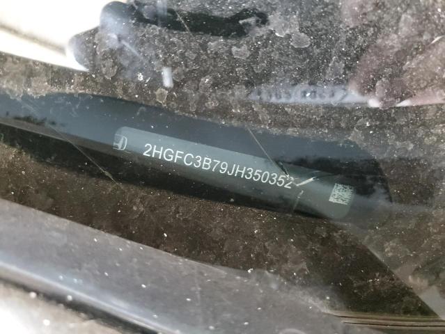 2018 HONDA CIVIC EXL 2HGFC3B79JH350352