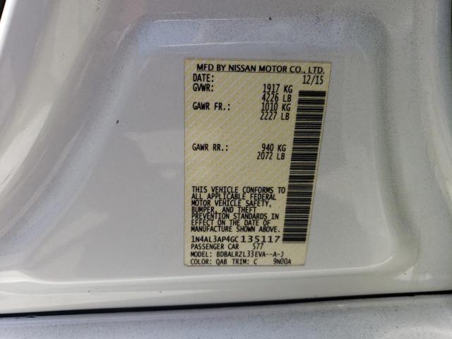 2016 NISSAN ALTIMA 2.5 - 1N4AL3AP4GC135117