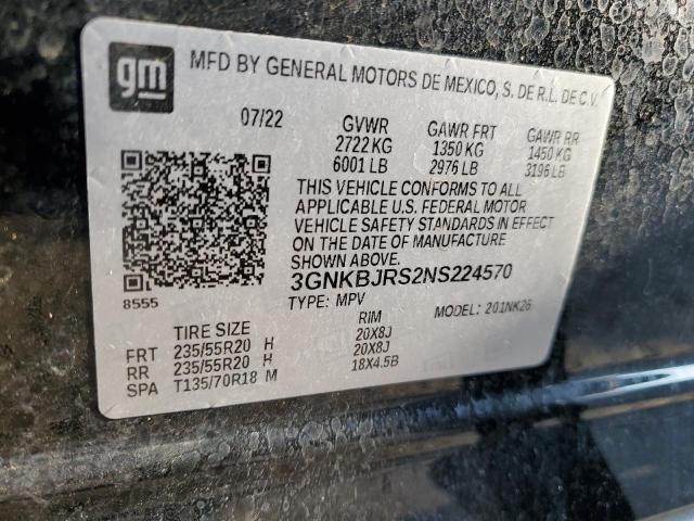 2022 CHEVROLET BLAZER 3LT - 3GNKBJRS2NS224570