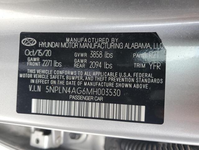 2021 HYUNDAI ELANTRA SE 5NPLN4AG6MH003530