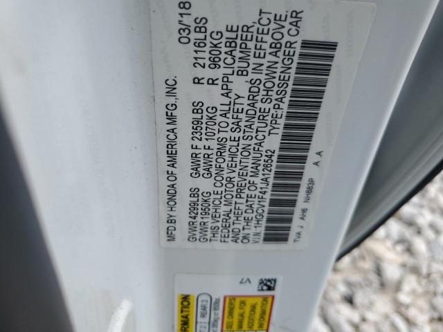 2018 HONDA ACCORD EX - 1HGCV1F41JA126542