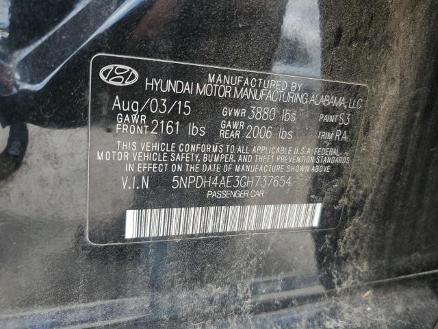 2016 HYUNDAI ELANTRA SE - 5NPDH4AE3GH737654