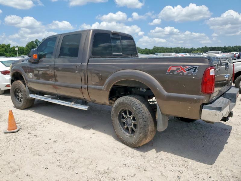 FORD F250 SUPER 2015 brown crew pic diesel 1FT7W2BT0FED66942 photo #3