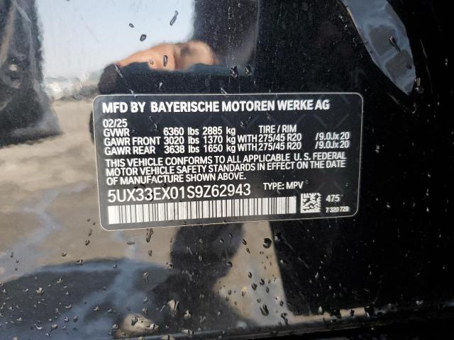 2025 BMW X6 XDRIVE4 5UX33EX01S9Z62943