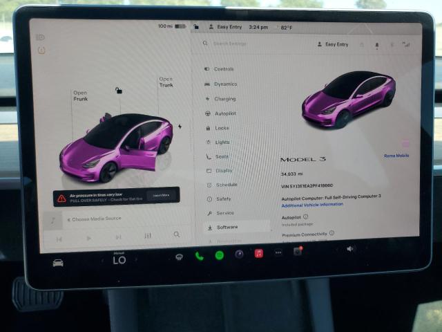 2023 TESLA MODEL 3 5YJ3E1EA2PF418660