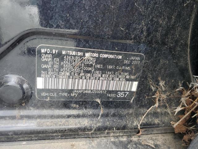2018 MITSUBISHI OUTLANDER JA4AP3AW8JZ032612