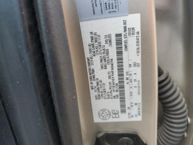 2017 FORD F150 SUPER - 1FTEW1EF1HFA04316
